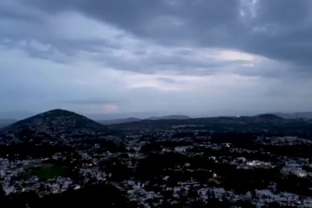 Cielo nublado.  Foto: X (@_morelos)