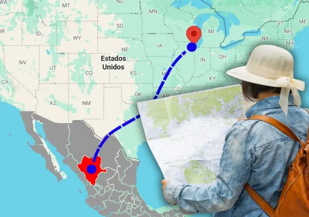 Esta es la distancia en línea recta entre Durango y Chicago, la ciudad de EU llena de duranguenses