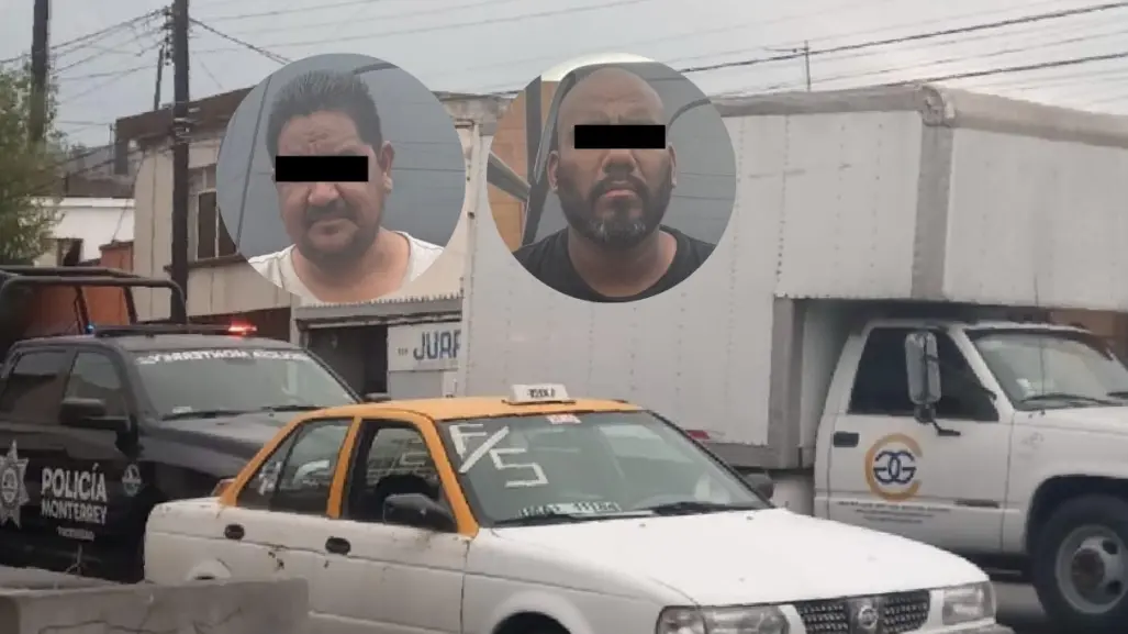VIDEO | Policía de Monterrey captura vehículo robado y detiene a dos implicados