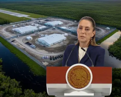81 mexicanos en centro de detención "Alligator Alcatraz"; Claudia Sheinbaum asegura apoyo consular