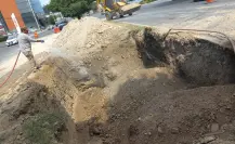Agua y Drenaje de Monterrey repara fuga en San Pedro Garza García sin cortes en el suministro