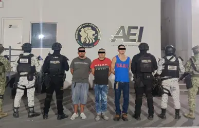Capturan a tres con arma y más de 200 dosis de narcóticos en Escobedo