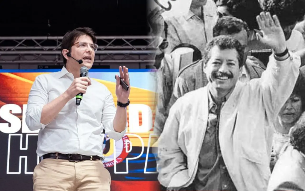 Miguel Uribe Turbay y Luis Donaldo Colosio. Foto: X (@MiguelUribeT) / (@monicagarzag)
