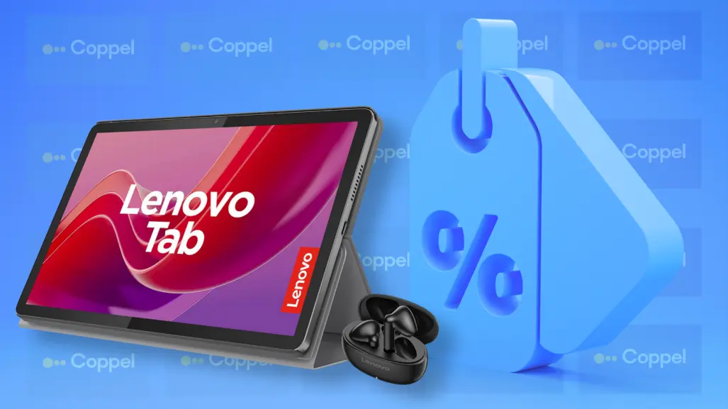 Coppel tiene esta Tablet Lenovo con audífonos con el 58% de descuento