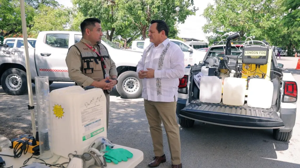 Gobierno de Yucatán refuerza fumigación contra el dengue al adquirir nuevos vehículos