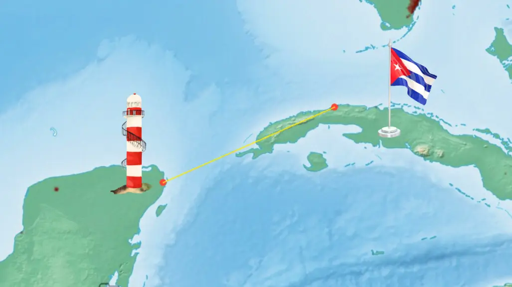 De Cancún a Cuba en línea recta: esta es la distancia real entre ambos destinos