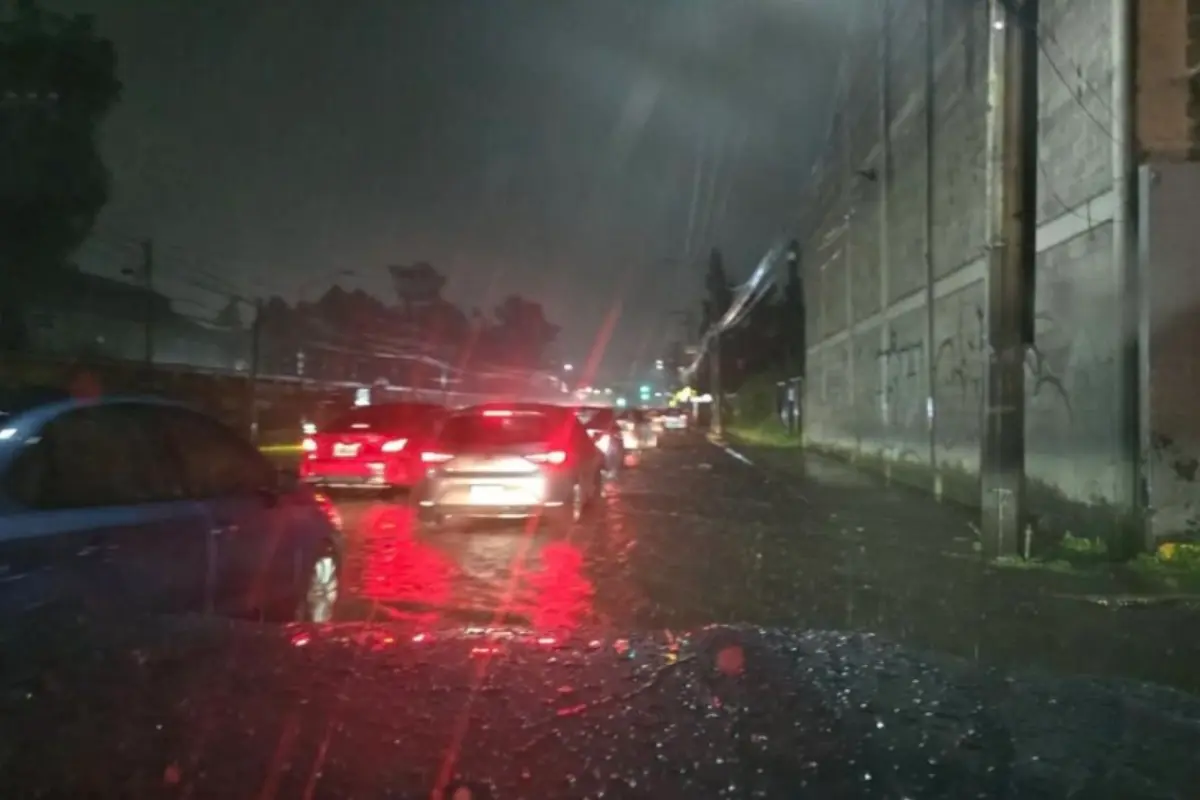 Intensas lluvias en el Edomex. Foto: X (@EdoMexInformate)