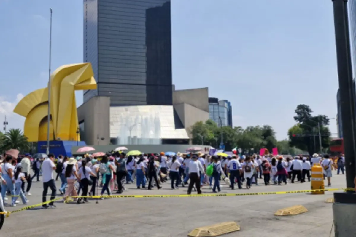 Marcha en CDMX.   Foto: X (@OVIALCDMX)