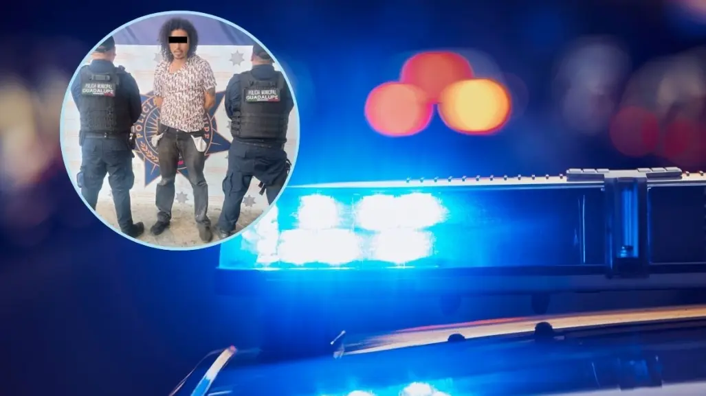 Policía de Guadalupe detiene a hombre que ingresó a una preparatoria