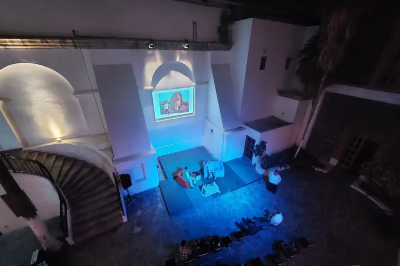Patio Foro, espacio para presentaciones artísticas. Foto: Cultura BCS