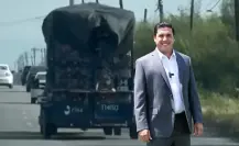 Exhibe Raúl Cantú a camión que ensucia calles de Salinas Victoria