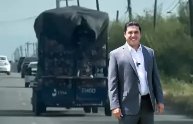 Exhibe Raúl Cantú a camión que ensucia calles de Salinas Victoria