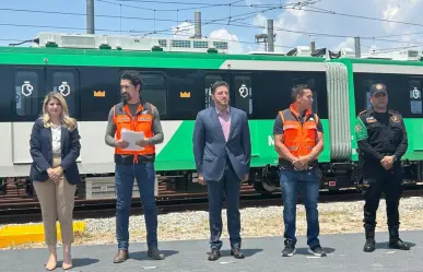 Samuel García pone en marcha nuevos vagones para la Línea 1 del Metro en Nuevo León