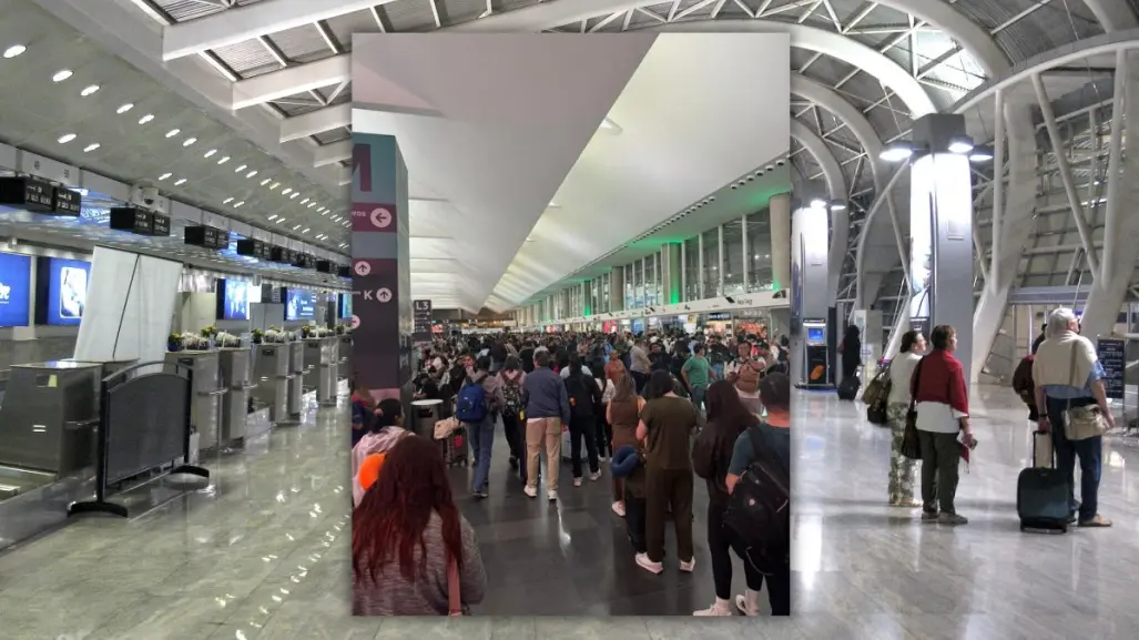 Yucatecos quedan varados en aeropuerto de CDMX por las intensas lluvias