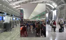Yucatecos quedan varados en aeropuerto de CDMX por las intensas lluvias