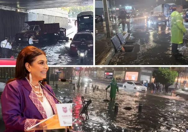 Lluvias rompen récords en CDMX: Clara Brugada alerta que "viene lo más fuerte"