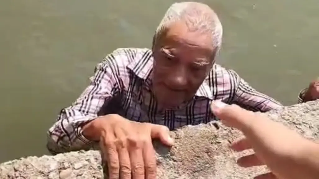 Abuelito rescatado de un canal con cocodrilos en Tampico es buscado en San Luis Potosí