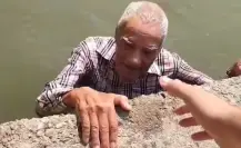 Abuelito rescatado de un canal con cocodrilos en Tampico es buscado en San Luis Potosí
