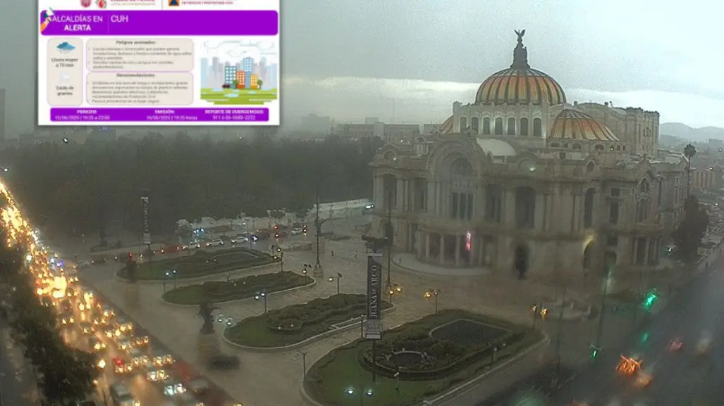 Lluvias en CDMX activan alerta púrpura, ¿qué significa y cuándo debes tomar precauciones?