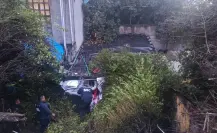 Lluvias en CDMX atrapan a familia en vivienda bloqueada por deslizamiento; policías logran rescate