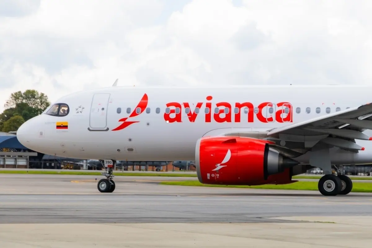 Un avión de Avianca. Foto: Avianca