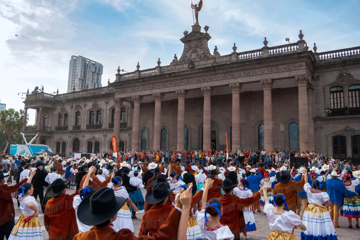Mitote Folklórico en Nuevo León. Foto: Secretaría de Cultura de Nuevo León
