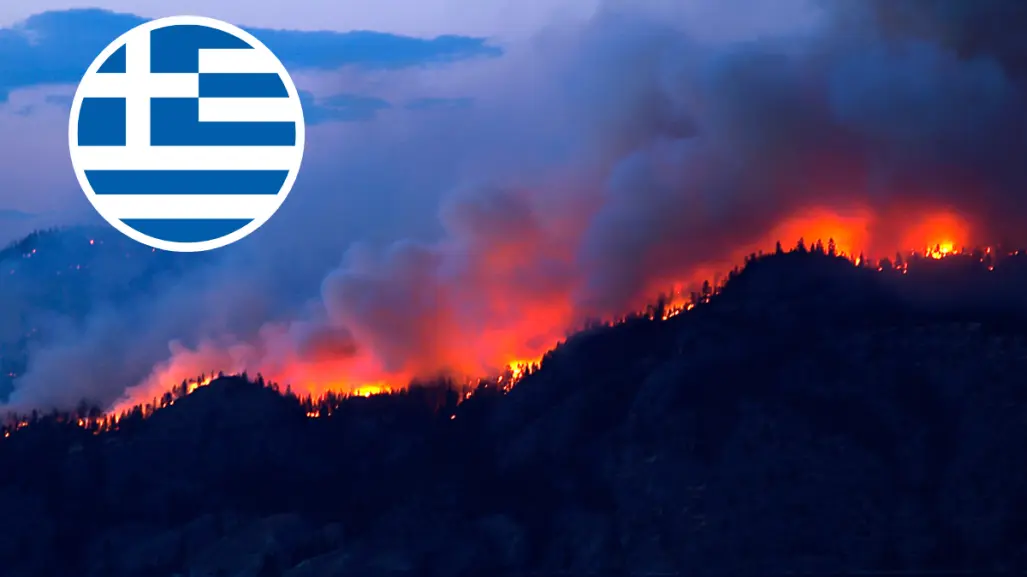 Incendios forestales amenazan Grecia por sequía y fuertes vientos
