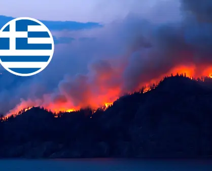 Incendios forestales amenazan Grecia por sequía y fuertes vientos