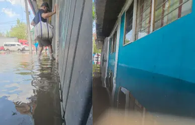 FOTOS | Agua de más de un metro inunda casas en Venustiano Carranza; vecinos exigen solución urgente