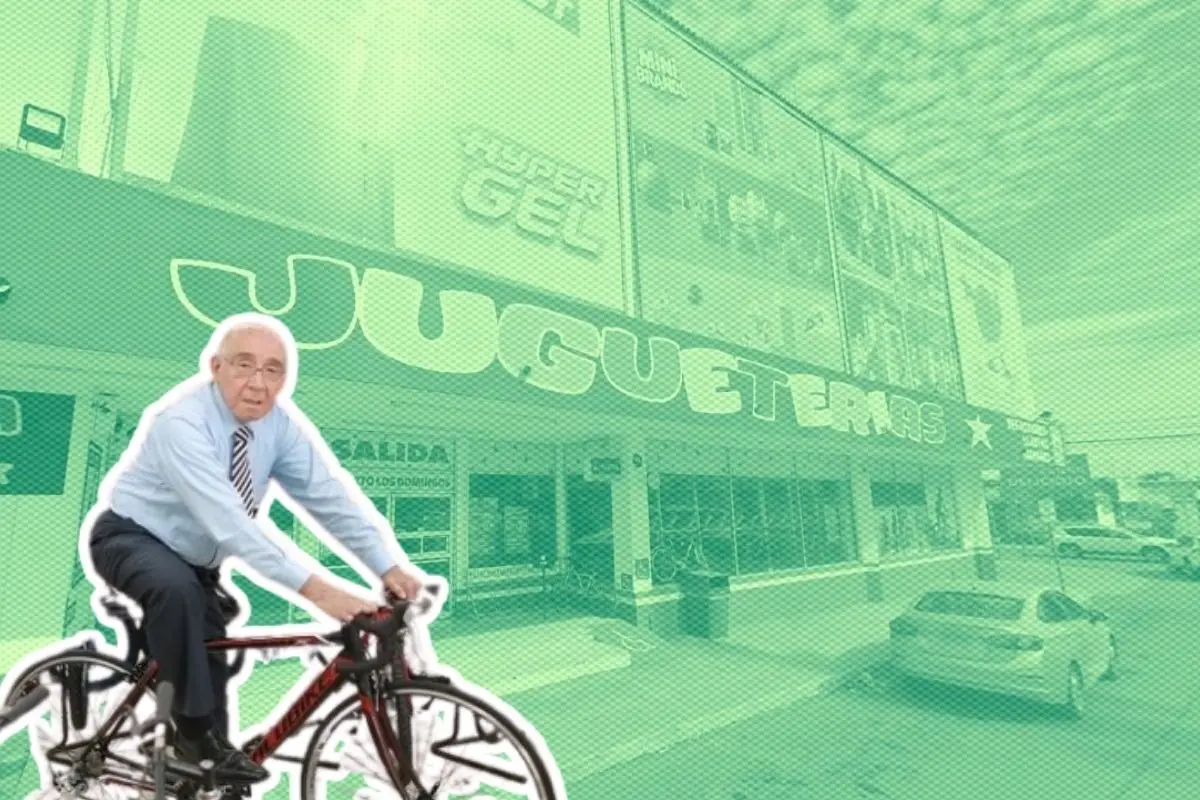 En la imagen Don Julio Cepeda Garza, fundador de la empresa Julio Cepeda Jugueterías. Foto: juliocepeda,com / Google Maps / Canva