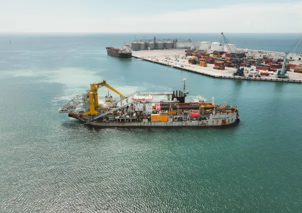 Buque de dragado que llegó a Yucatán dejará grandes beneficios, afirma INDEX