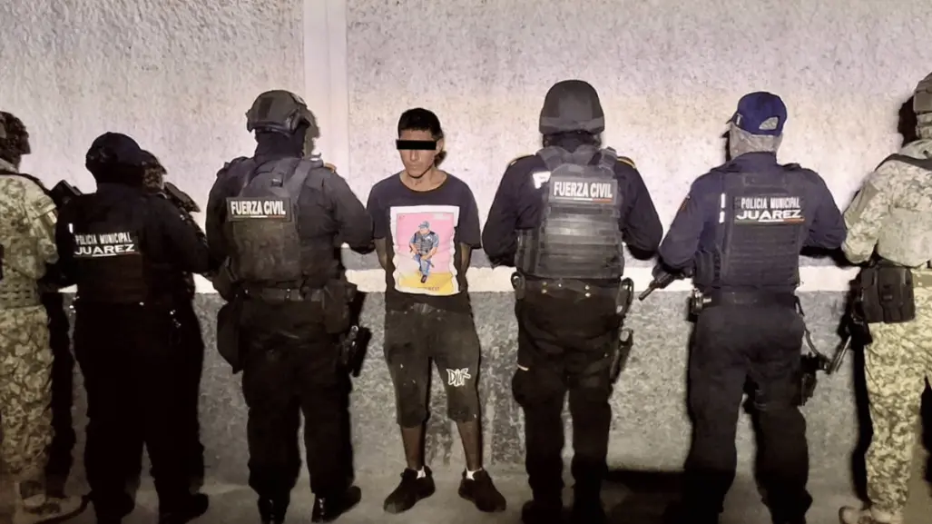 Autoridades de Juárez detienen a individuo con arma de fuego
