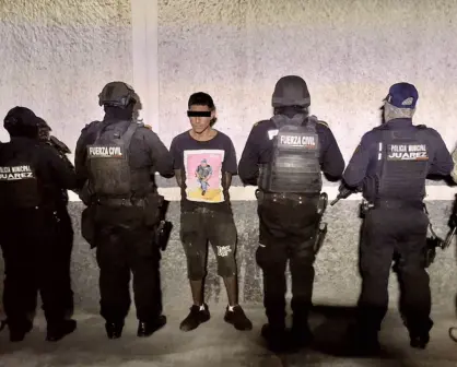 Autoridades de Juárez detienen a individuo con arma de fuego