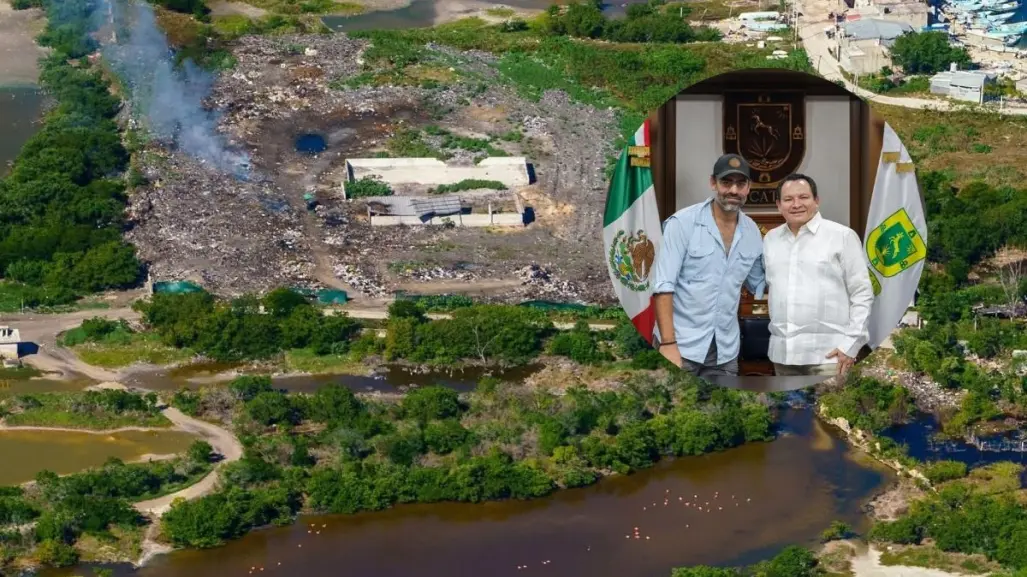 Gobierno de Yucatán y activista se reúnen sobre caso de basurero irregular en Celestún