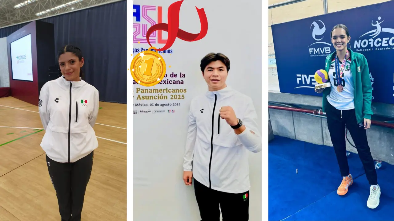 Tres jóvenes duranguenses estarán presentes en los Juegos Panamericanos Junior a celebrarse en Paraguay. Foto: Especial.