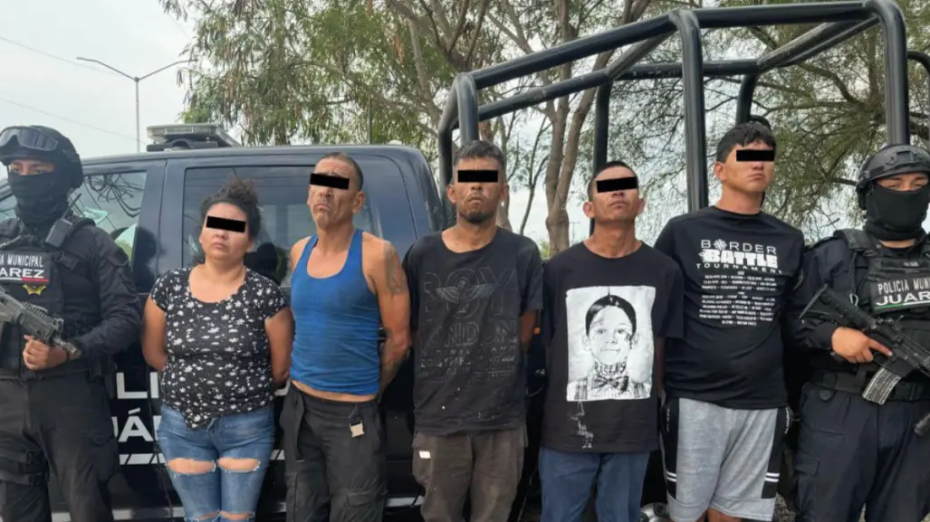Detienen a cinco con drogas y arma tras persecución en Juárez