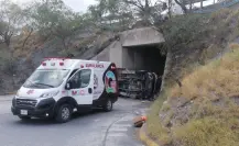 Accidente vial en García deja dos personas sin vida y varios lesionados