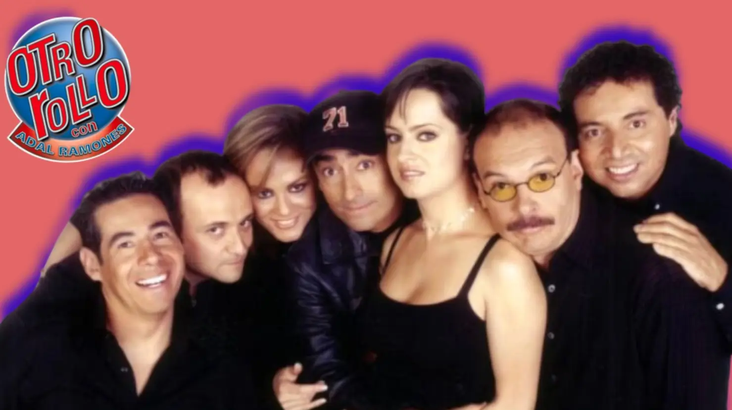 El elenco de Otro Rollo encabezado por Adal Ramones anunció su regreso, pero ahora a los escenarios teatrales bajo el título de Enrollados. Foto. Especial/Canva.