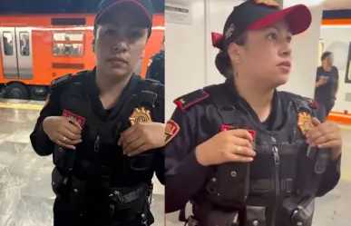 VIDEO | Policía de Metro CDMX impide a mujer trans subir a vagón exclusivo, Tú eres un caballero