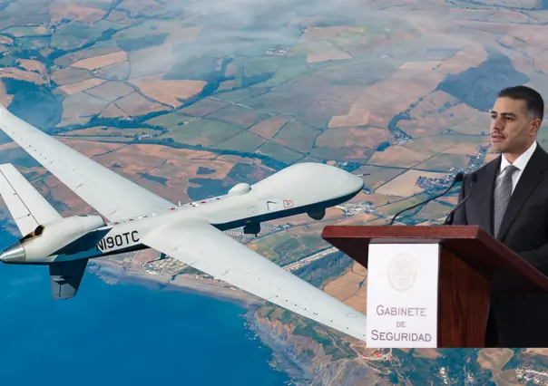 Dron estadounidense vuela sobre el Edomex; Harfuch afirma que fue petición del Gobierno mexicano