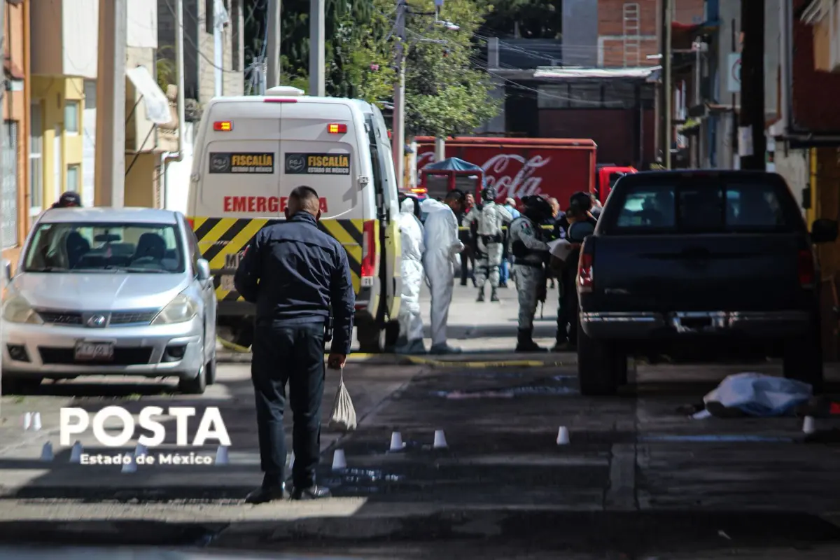 Ataque armado en calles de Toluca, Edomex.  Foto: Alberto Dzib
