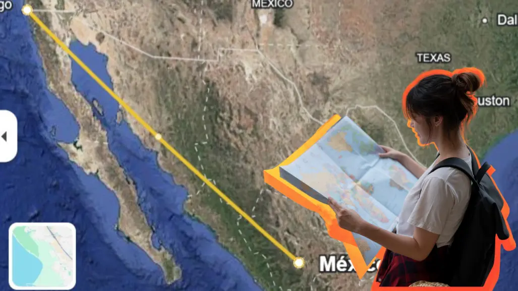 Esta distancia hay en línea recta en Durango y Tijuana, una de las fronteras con más duranguenses