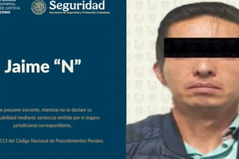 Jaime N, fue detenido por producción de material pornográfico infantil. Foto: X @FiscaliaCDMX