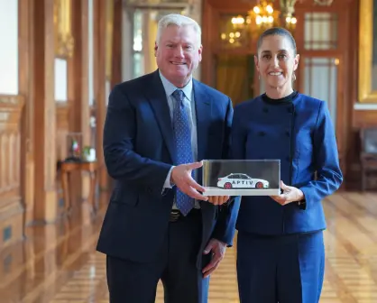Claudia Sheinbaum se reúne con CEO de Aptiv para fortalecer inversión industrial