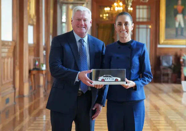 Claudia Sheinbaum se reúne con CEO de Aptiv para fortalecer inversión industrial