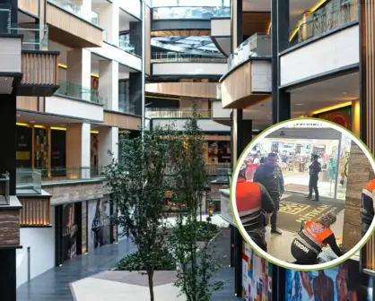 Plaza Mitikah de CDMX registra desplome de elevador; se reportan dos personas heridas