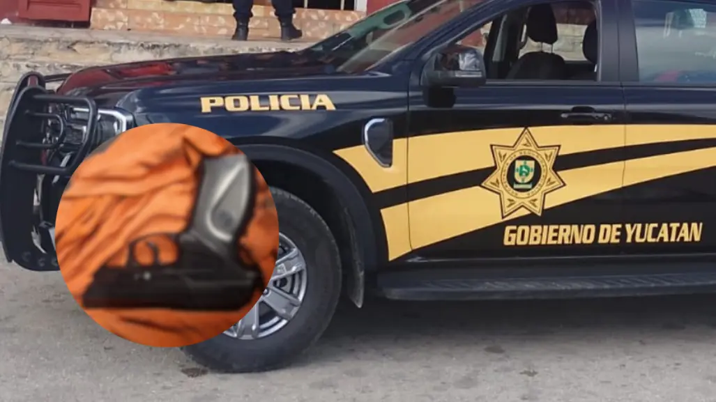 Amenaza con pistola de balines durante un pleito familiar en Mérida