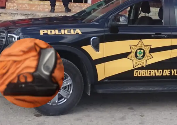 Amenaza con pistola de balines durante un pleito familiar en Mérida