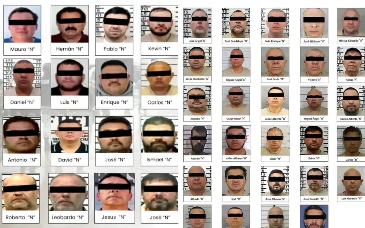 Narcotraficantes mexicanos enviados a EEUU. Captura de pantalla: YouTube (Secretaría de Seguridad y Protección Ciudadana)