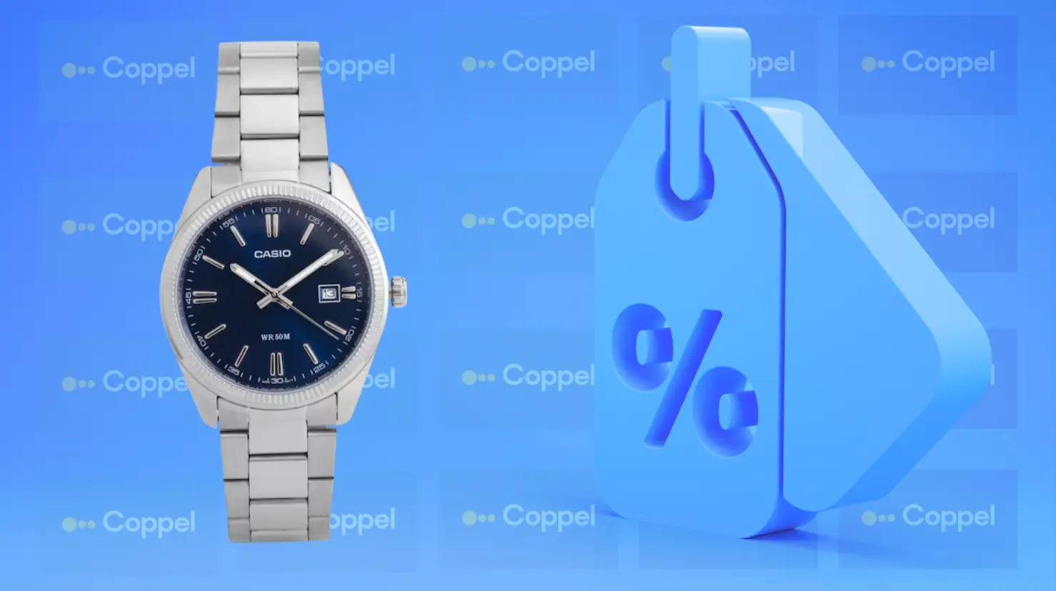 Coppel ofrece el reloj Casio plateado ideal para hombres que buscan estilo, precisión y comodidad diaria. Foto: Canva